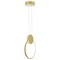 Cwi Lighting Pulley 12 in LED Satin Gold Mini Pendant 1297P12-1-602 - alternate 3